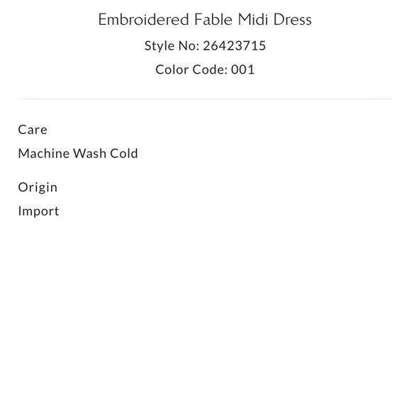 Free People Black Floral Embroidered Fable MIDI Dress - Picture 10 of 10